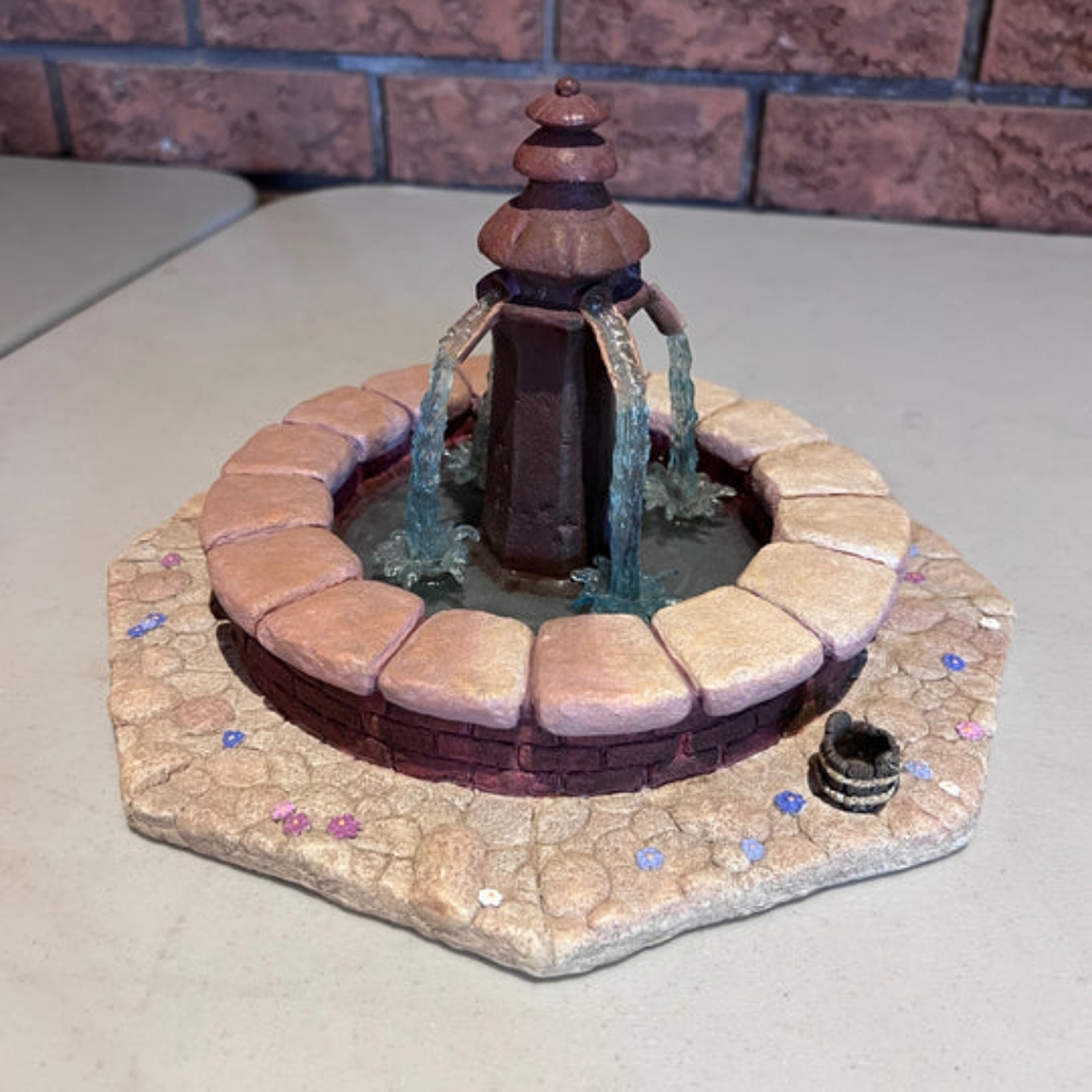 WDCC Water Fountain Beauty and the Beast 10th Anniversary Walt Disney Figurine